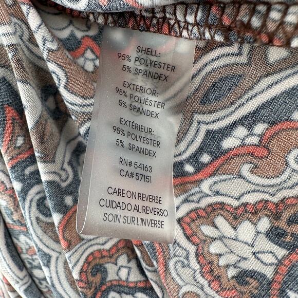 Tommy Hilfiger & Longyuan Tank Top Bundle of 2 WMNS XL Paisley Print Sleeveless - Picture 11 of 14